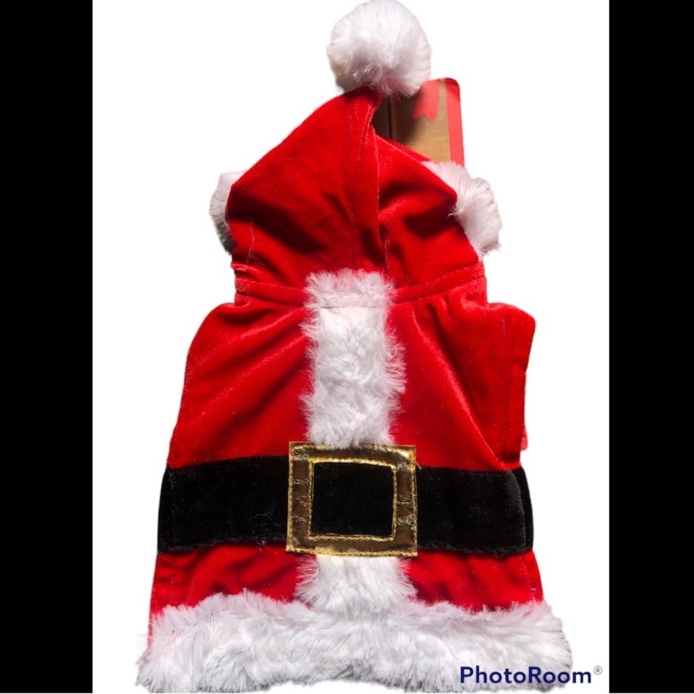 NWT kitten Santa Christmas more Merrier Costume XS